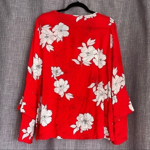 New ODDY Coral Floral Print Blouse - Picture 11 of 11